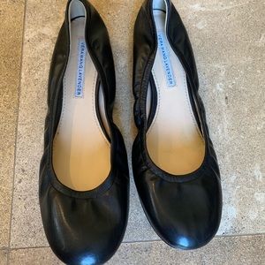 Vera Wang Lavender Label Leather Ballet Flats